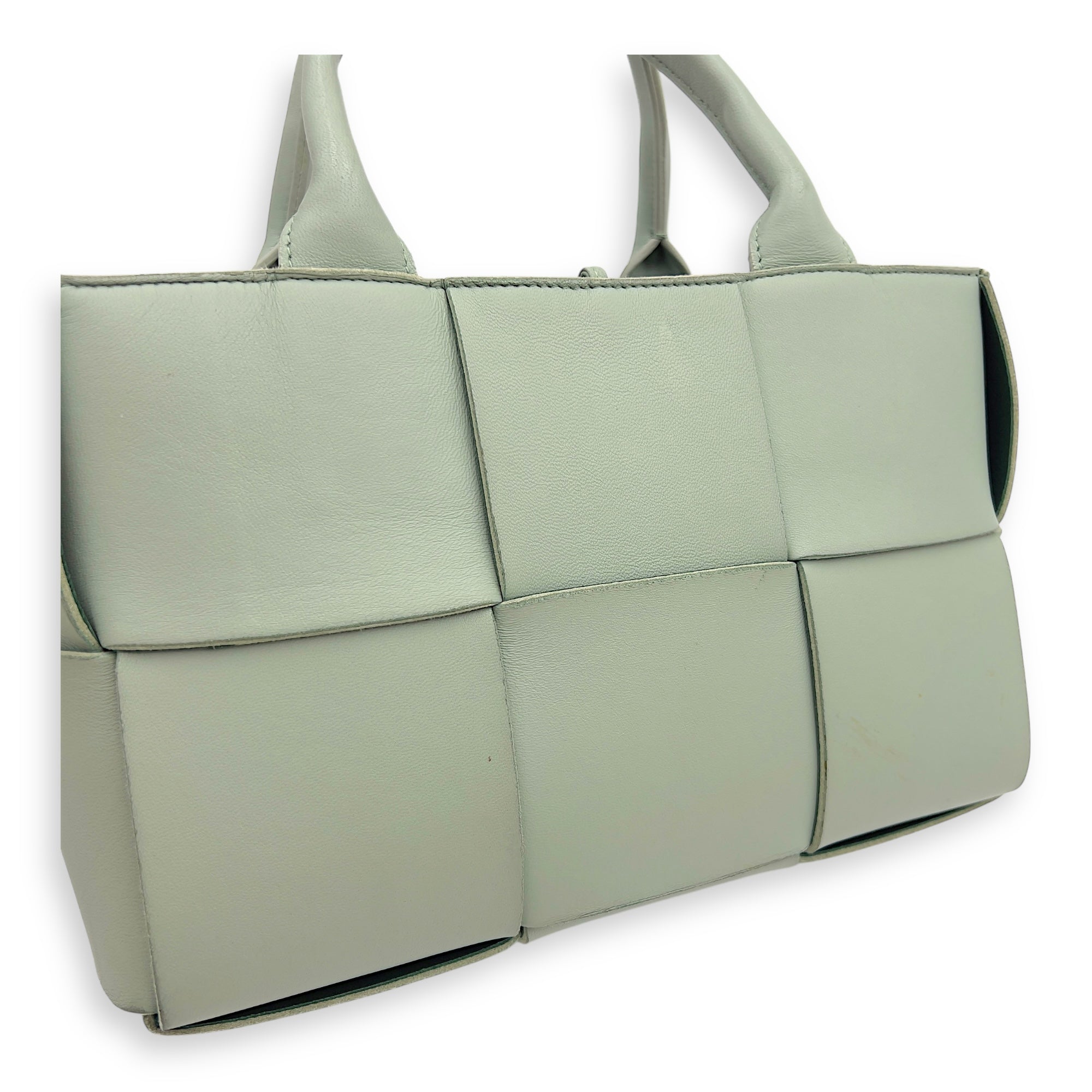 Arco Top Handle Bag Green in Lambskin - Image 12