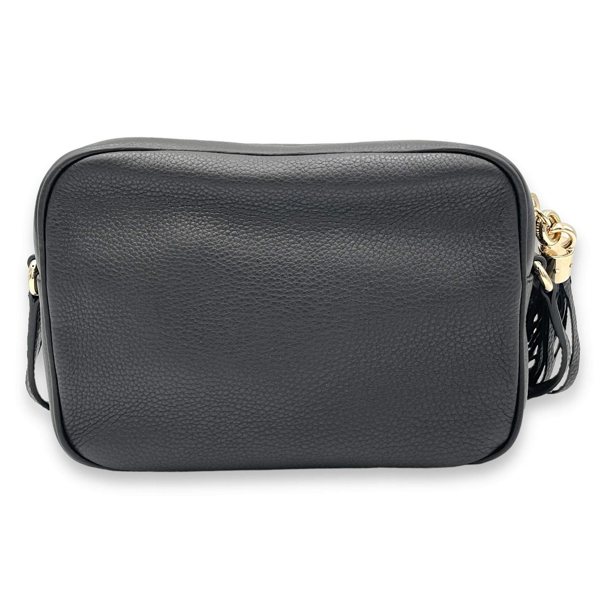 Soho Crossbody Bag Black in Calfskin, Gold hardware - Image 3