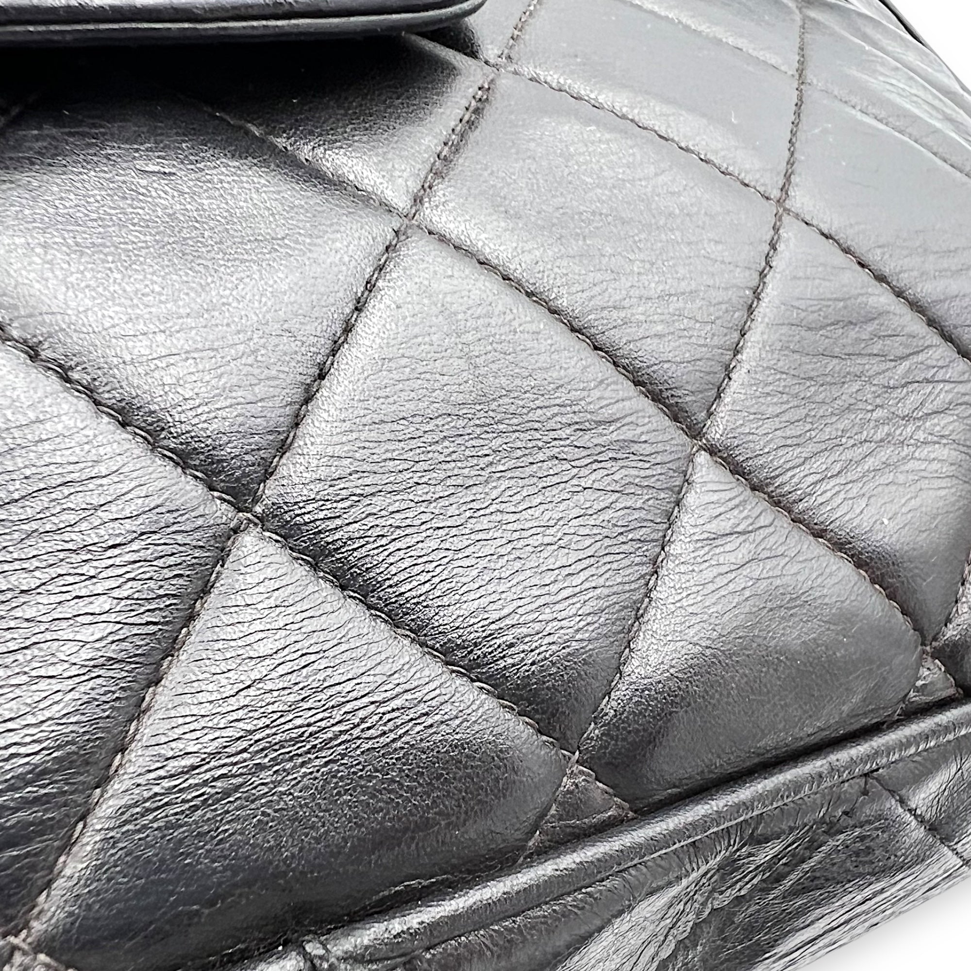 CC Quilted Tortoise Shell Shoulder Bag Black in Lambskin, tortoise shell hardware - Image 14