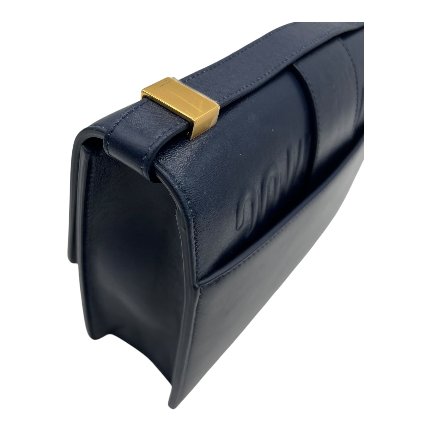 30 Montaigne Shoulder Bag Blue in Calfskin, Gold hardware - Image 12