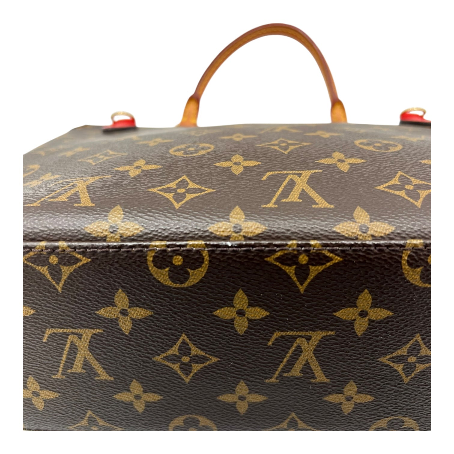 Marignan Top Handle Bag Brown in Monogram Coated Canvas, Gold hardware - Image 9