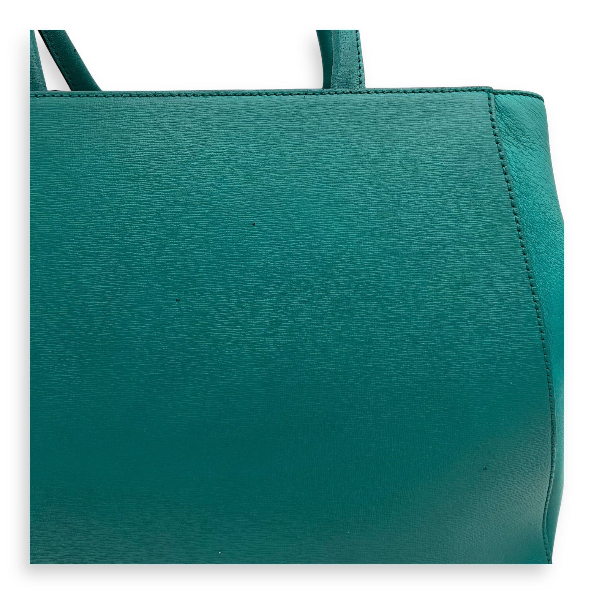 2 jours Top Handle Bag Medium Blue in Calfskin, Silver hardware - Image 13