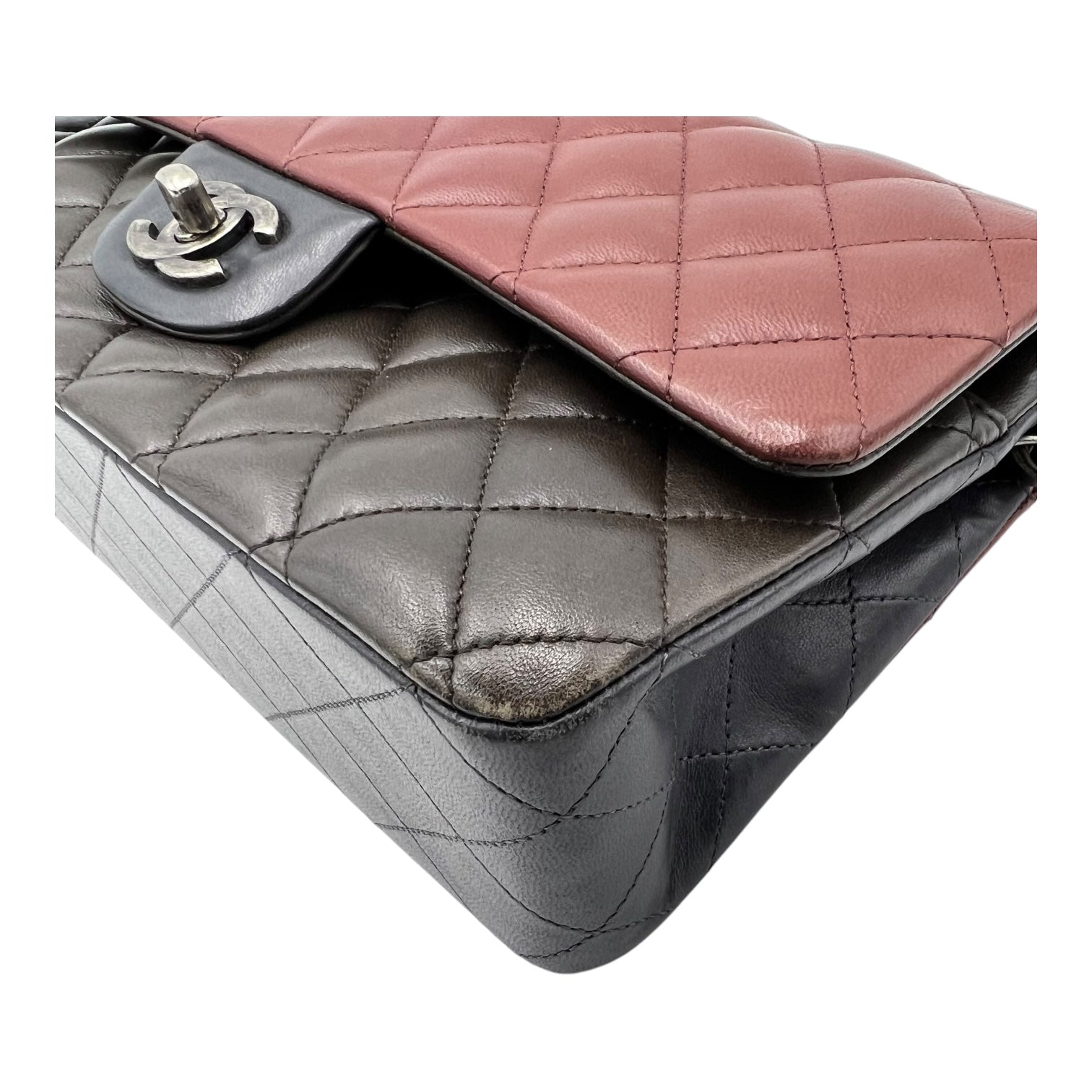 Classic Shoulder Bag Medium Multi-colour in Lambskin, Ruthenium hardware - Image 8