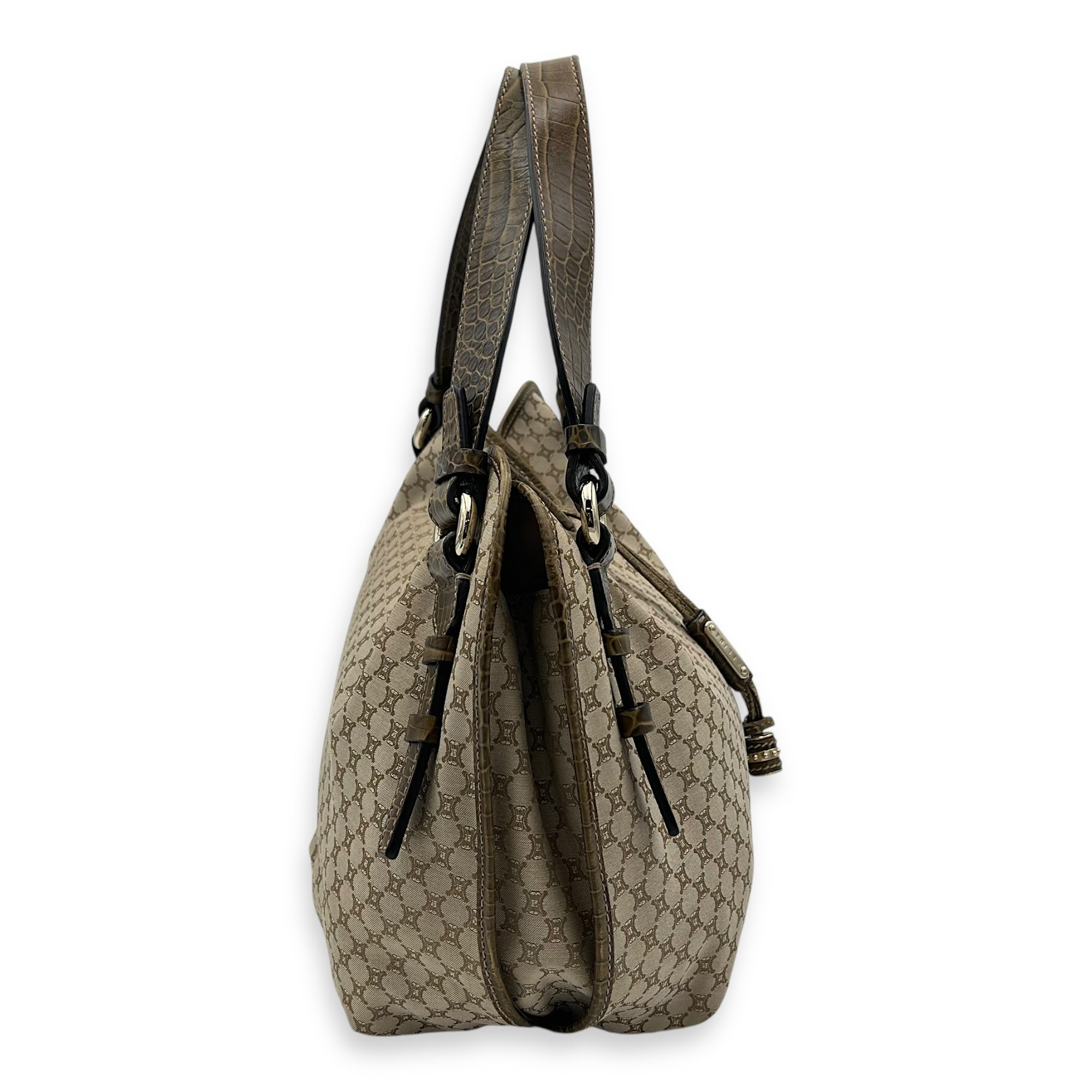 Macadam Shoulder Bag Brown in Canvas, Silver hardware - Image 4