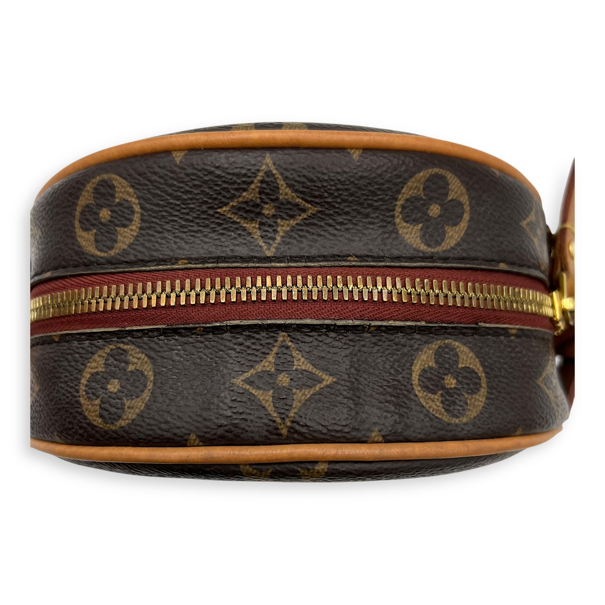 Boite a Chapeau PM Brown Crossbody Bag in Monogram Coated Canvas, Gold hardware - Image 13