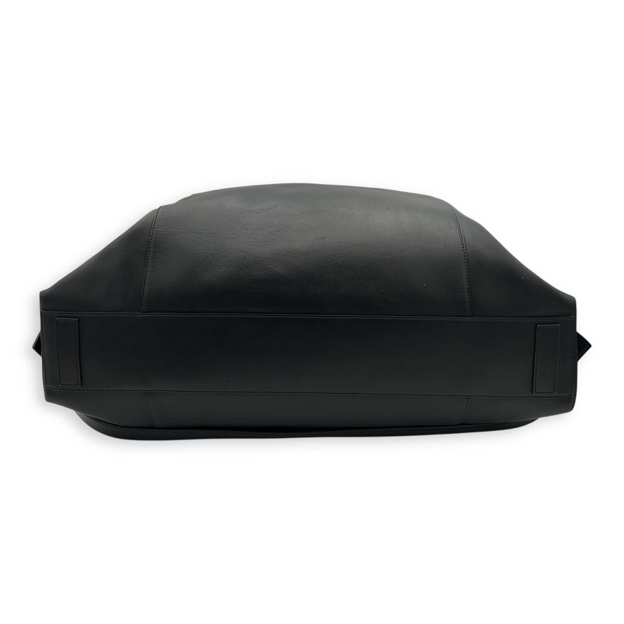 Antigona Maxi Black Duffle Bag in Calfskin, Silver hardware - Image 6