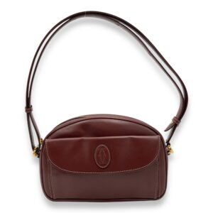 Must de Shoulder Bag Red in Calfskin, Gold hardware