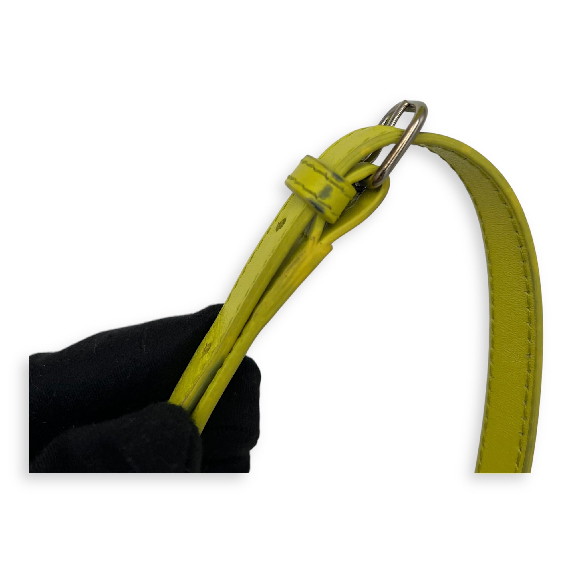 Cadle Top Handle Bag Medium Yellow in Calfskin, Gold hardware - Image 18