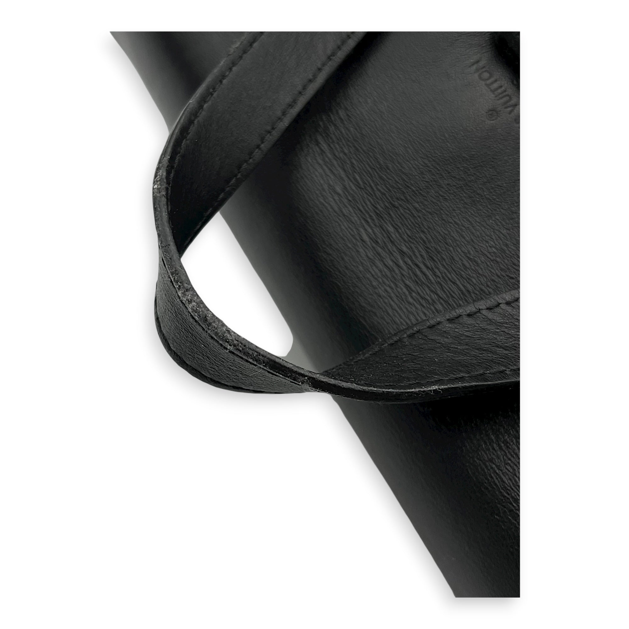 Trio Backpack Black in Coated Canvas, black hardware - Image 10