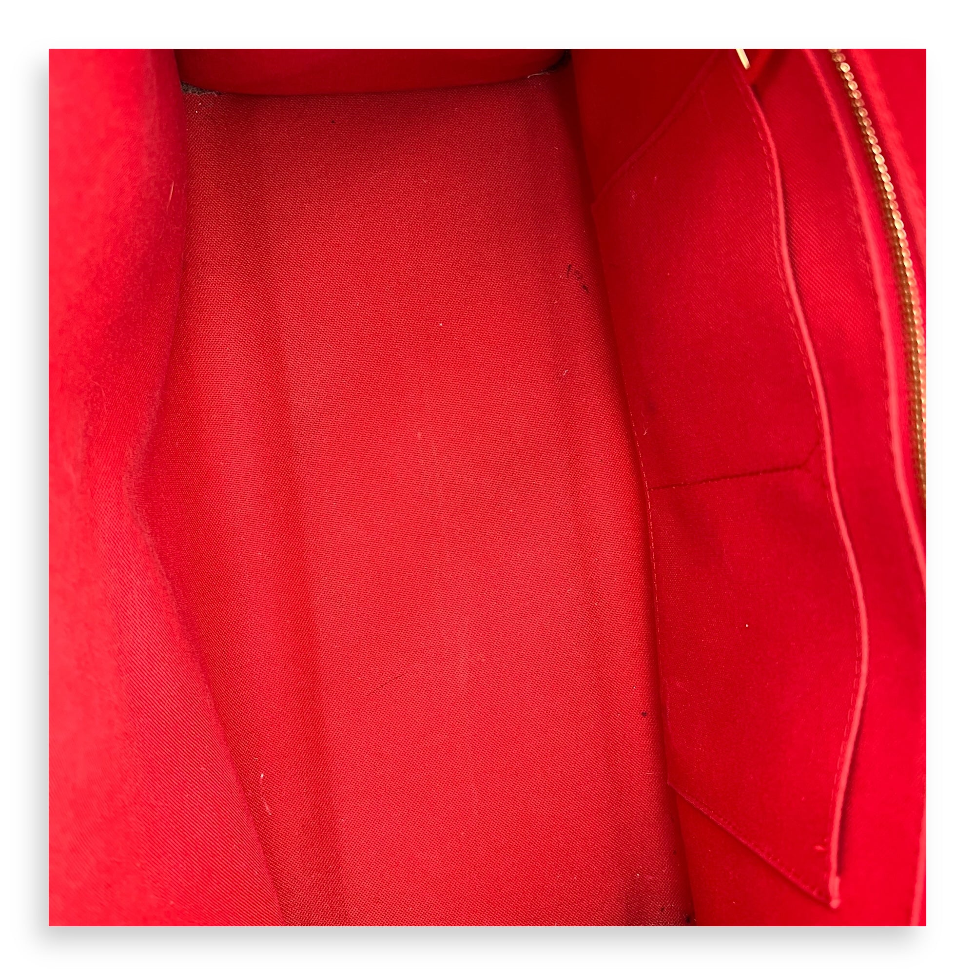 OnTheGo MM Brown Top Handle Bag in Monogram Coated Canvas, Gold hardware - Image 12