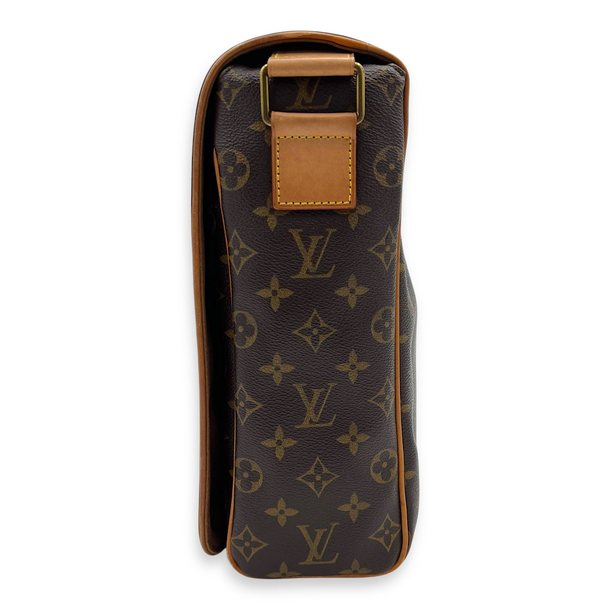Valmy GM Brown Messenger in Monogram Coated Canvas, Gold hardware - Image 5