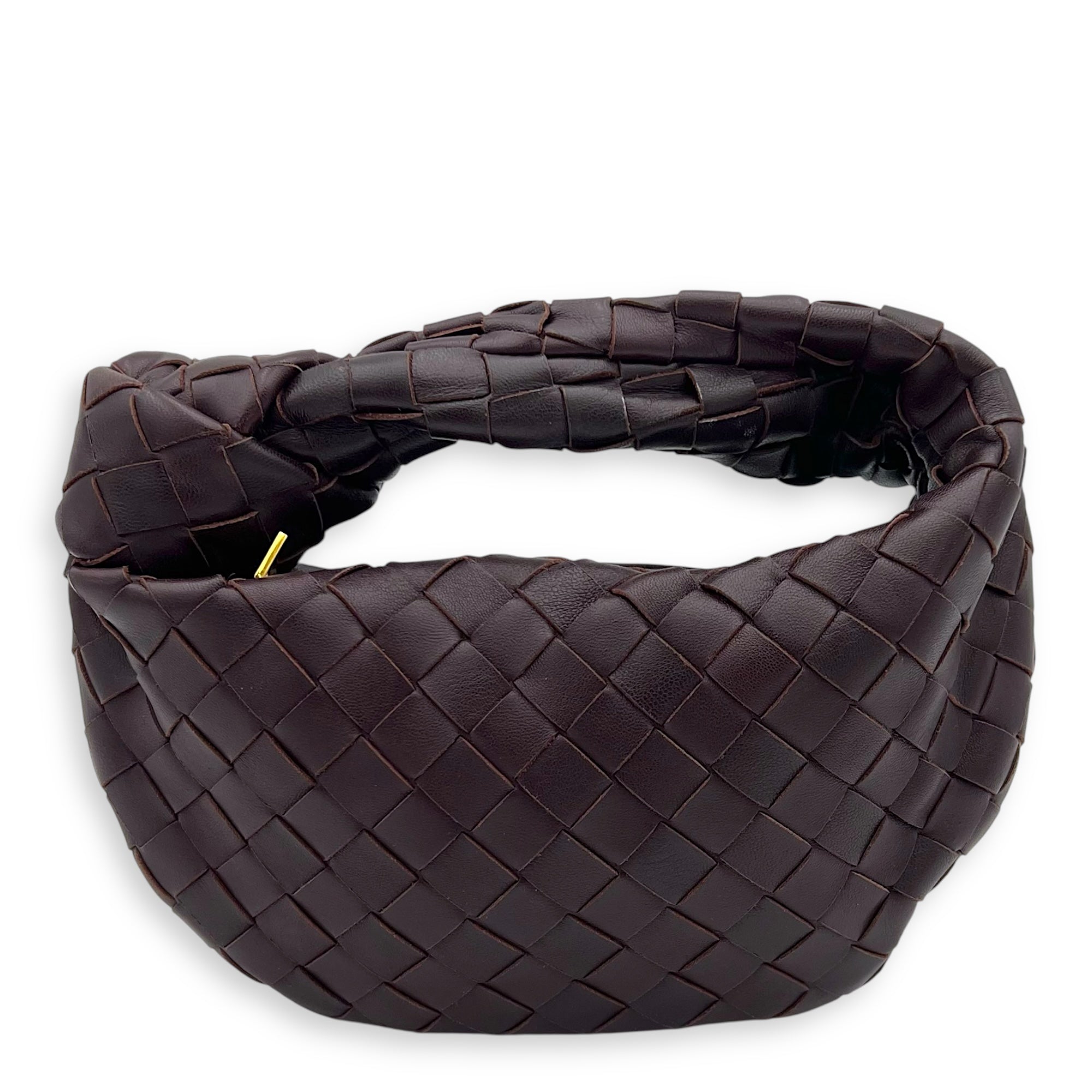 Jodie Clutch maroon in Calfskin, Gold hardware