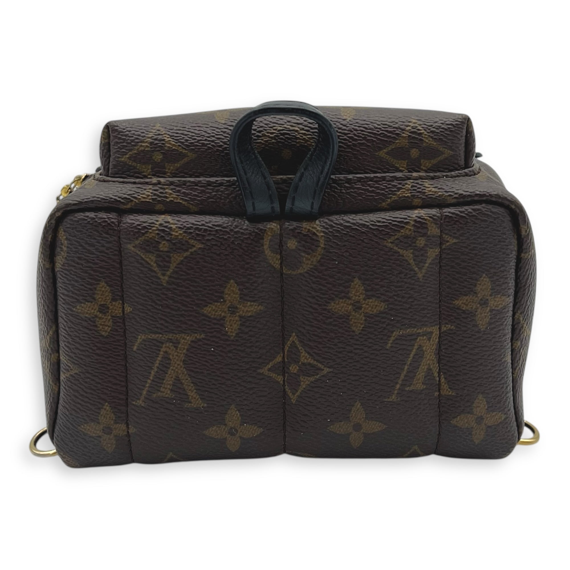 Palm Springs Crossbody Bag Mini Brown in Monogram Coated Canvas, Gold hardware - Image 6