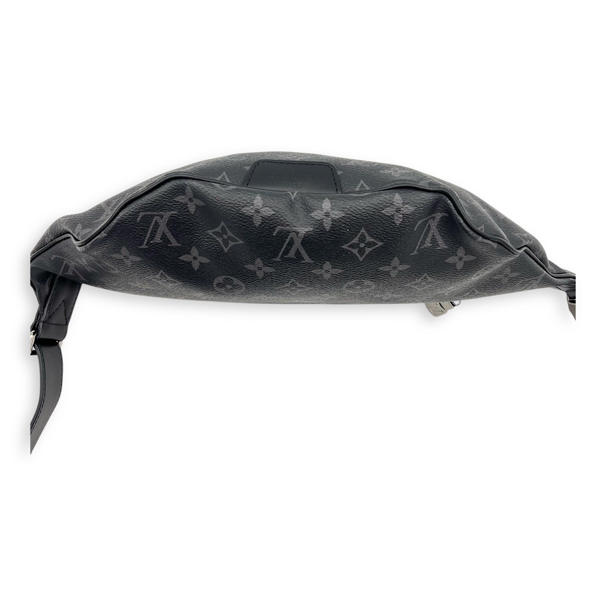 Discovery Bumbag Black in Monogram Coated Canvas, Silver hardware - Image 6