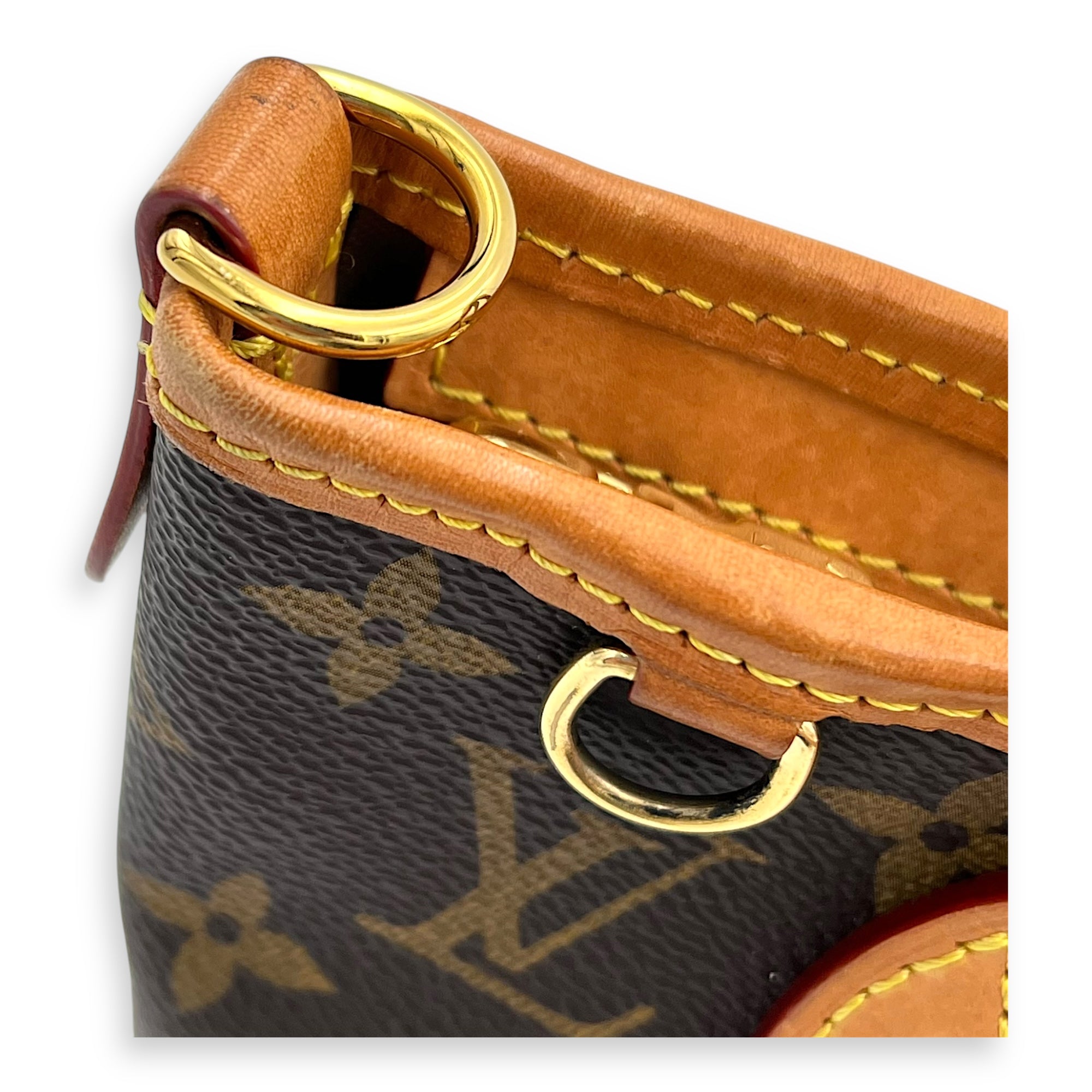 Neverfull Top Handle Bag BB Brown in Monogram Coated Canvas, Gold hardware - Image 9