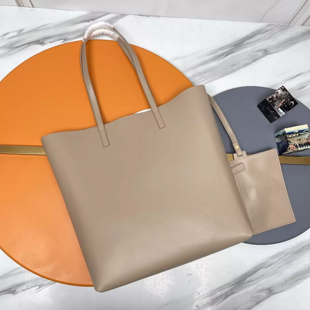 Shopping Saint Laurent in Dark Beige Leather - Repbags.ru - Image 8