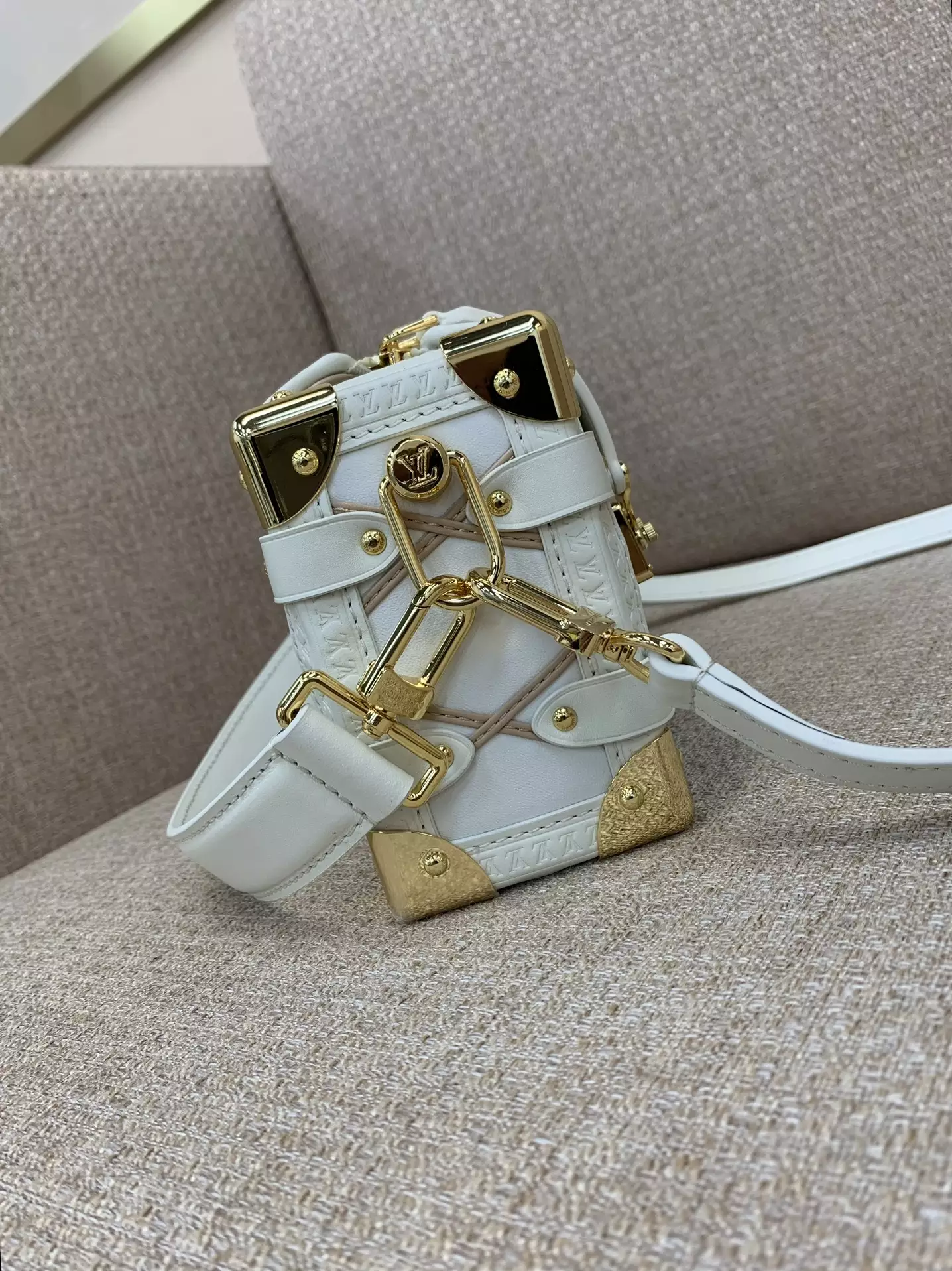 Side Trunk MM Malletage Chestnut Brown Leather - Repbags.ru - Image 4