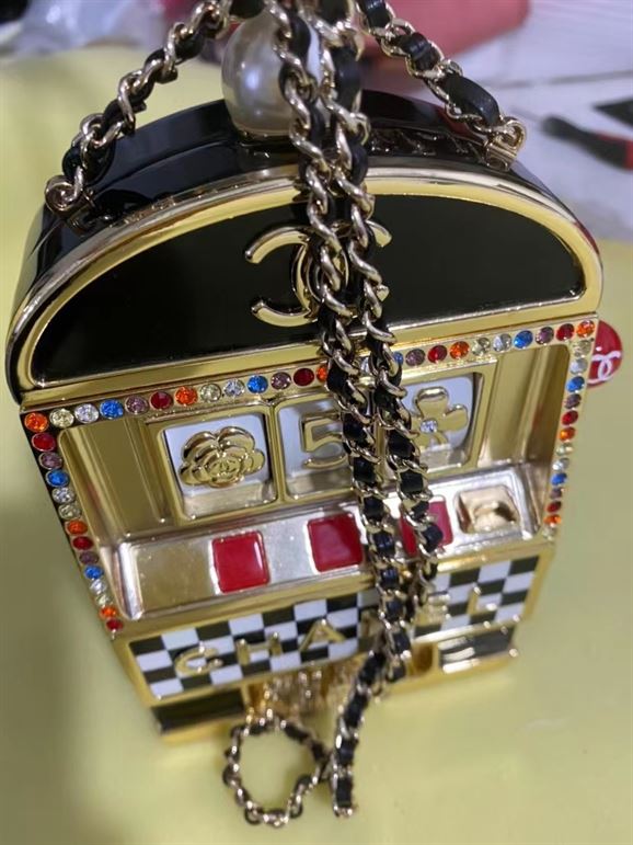 Slot Machine Minaudiere Black, Gold, White & Red - CB025 - Image 7