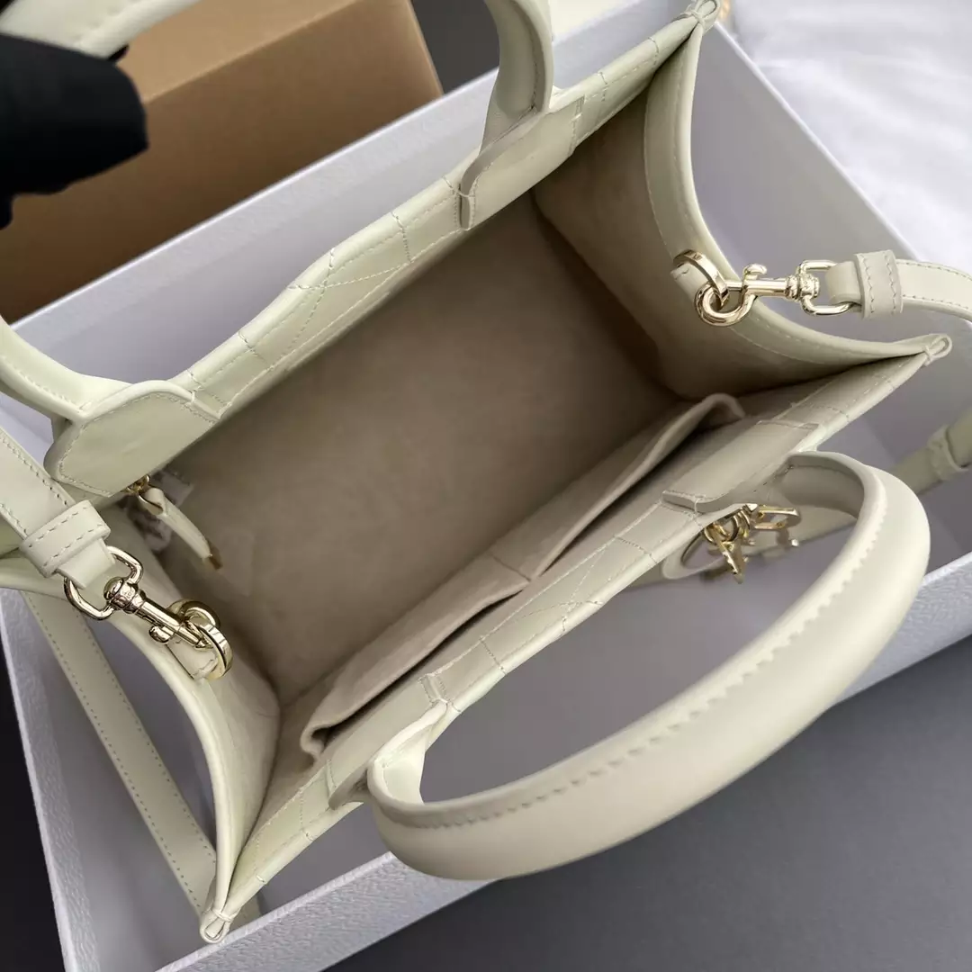 Small Dior Book Tote Latte Macrocannage Calfskin - Repbags.ru - Image 9
