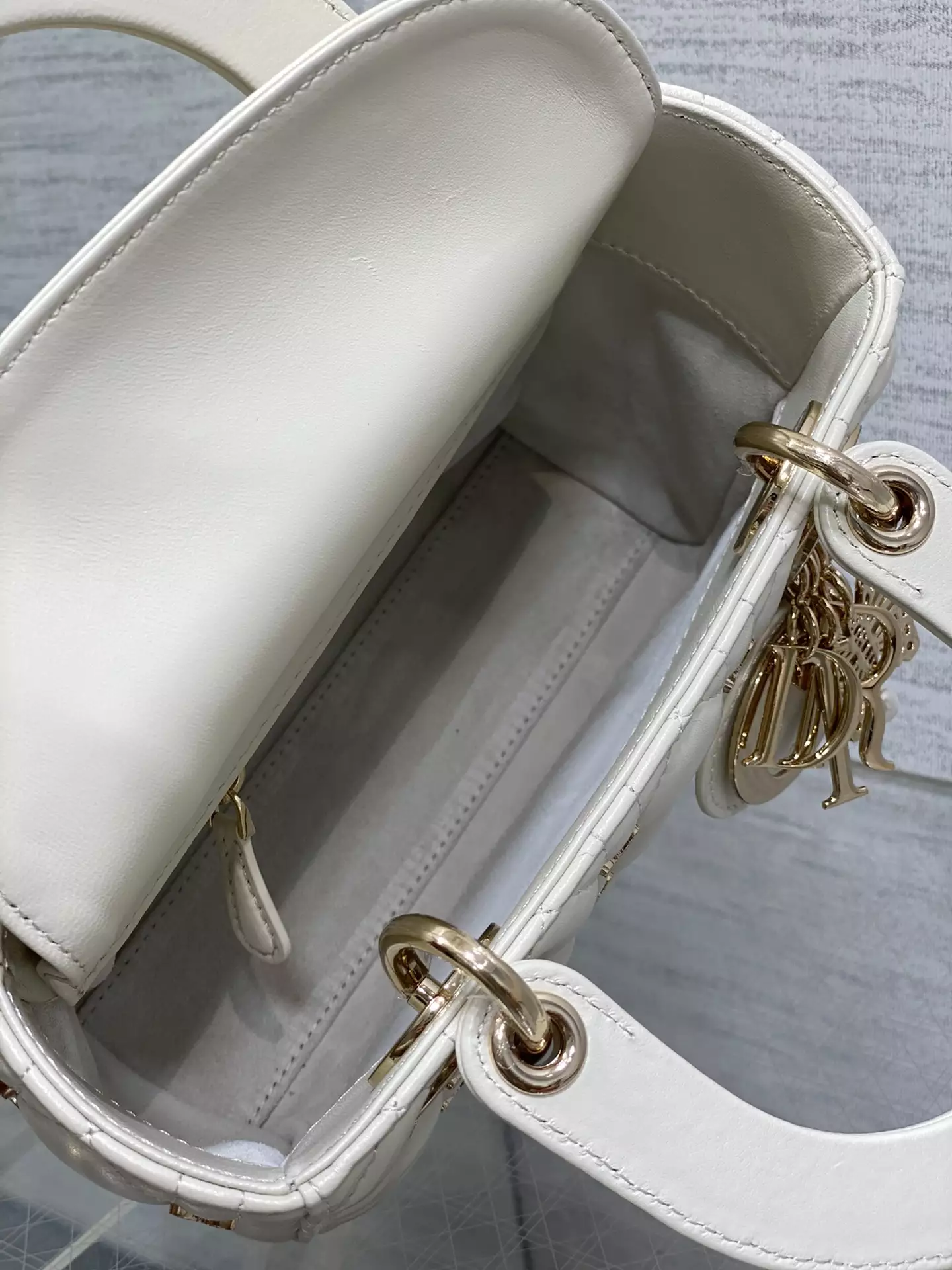 Small Lady Dior Bag Black Cannage Lambskin - Repbags.ru - Image 8