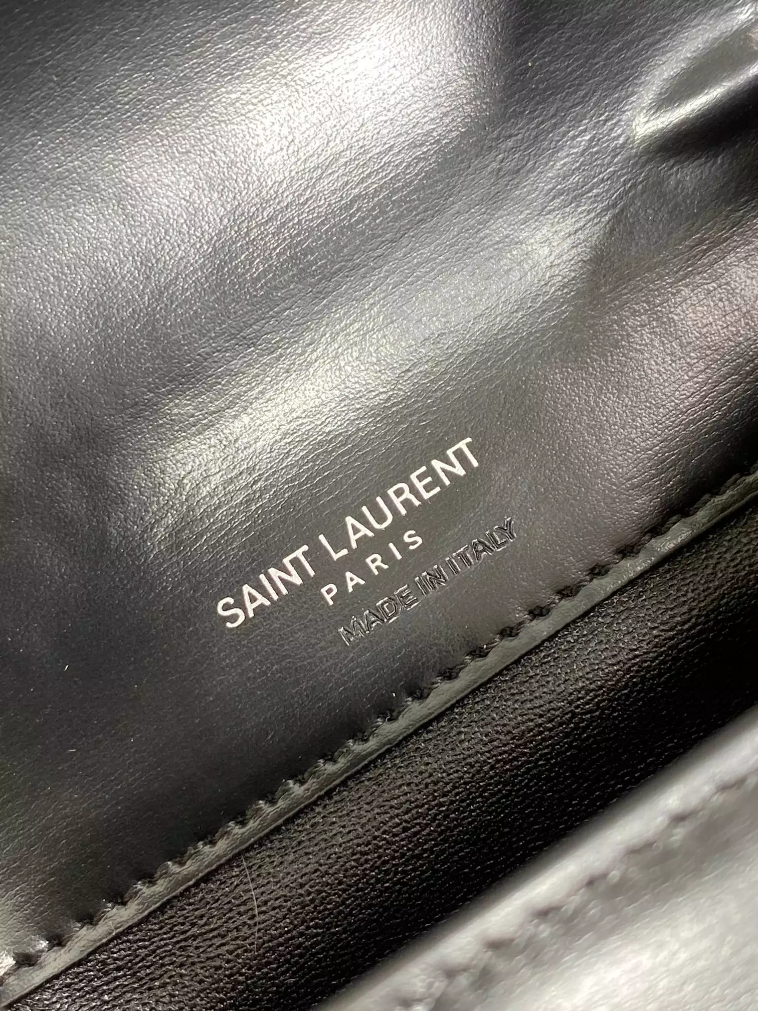 Solferino Mini in Black Smooth Leather - YB066 - Repbags.ru - Image 11