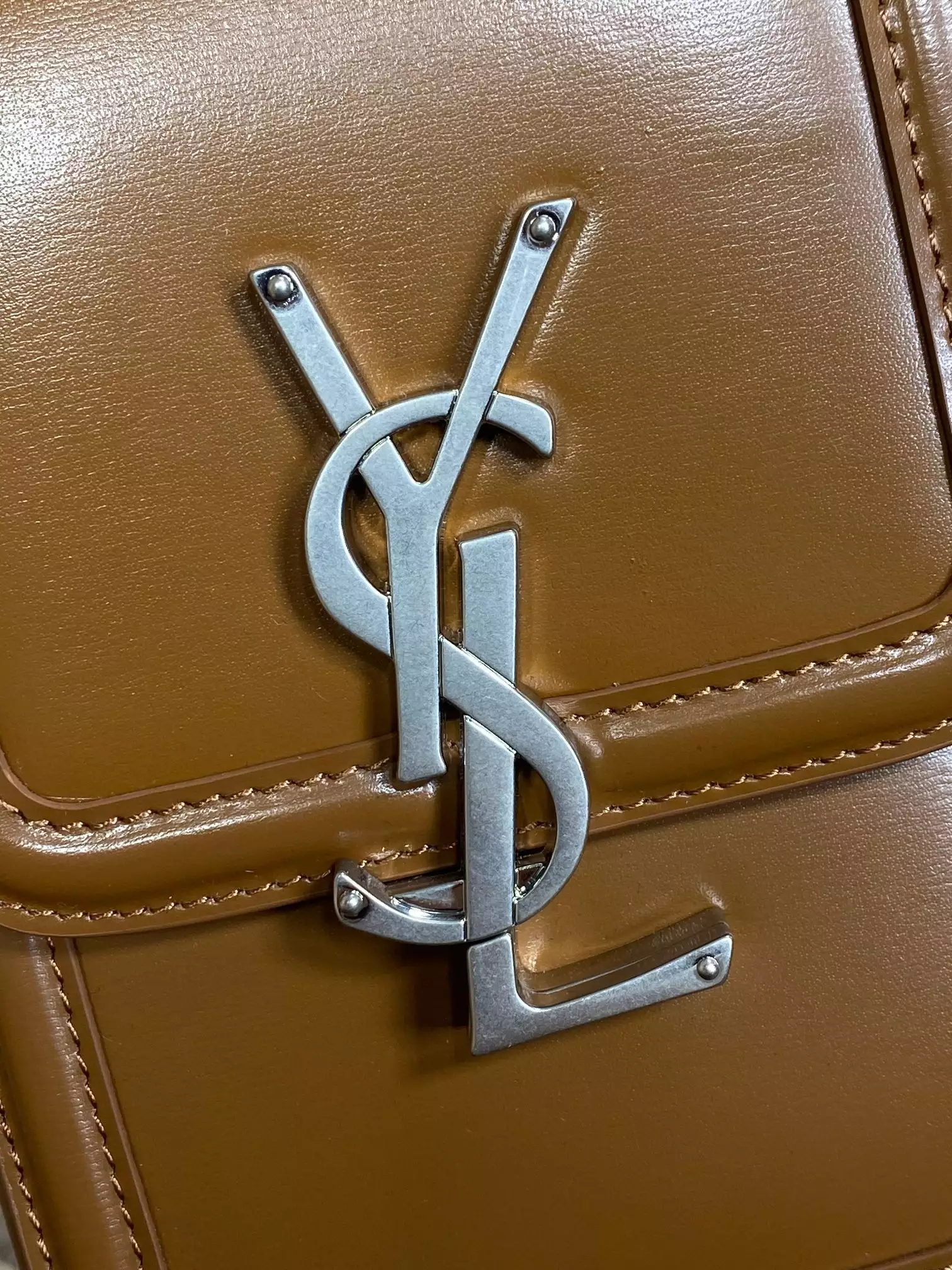 Solferino Mini in Fox Smooth Leather - YB067 - Repbags.ru - Image 4