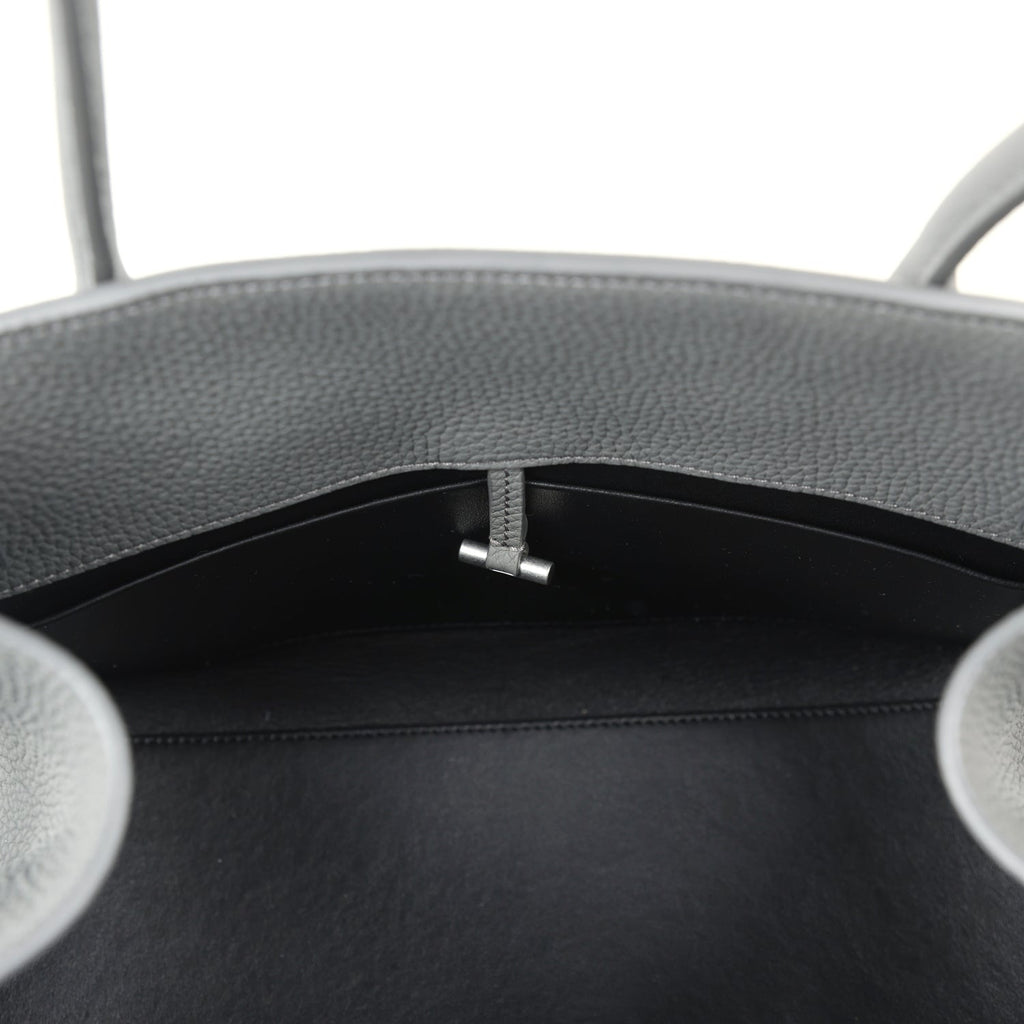 The Row Margaux Shoulder 12 Bag Timouse Grey Calfskin Silver Hardware - Image 10