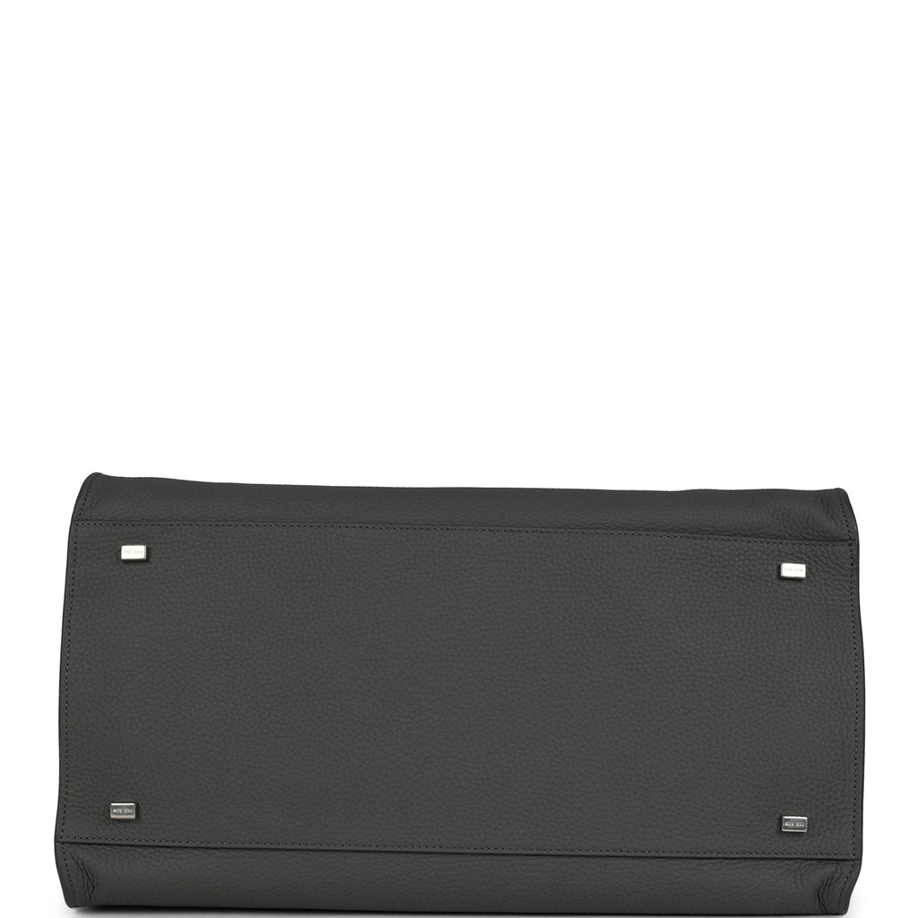 The Row Soft Margaux 15 Bag Timouse Grey Calfskin Silver Hardware - Image 8