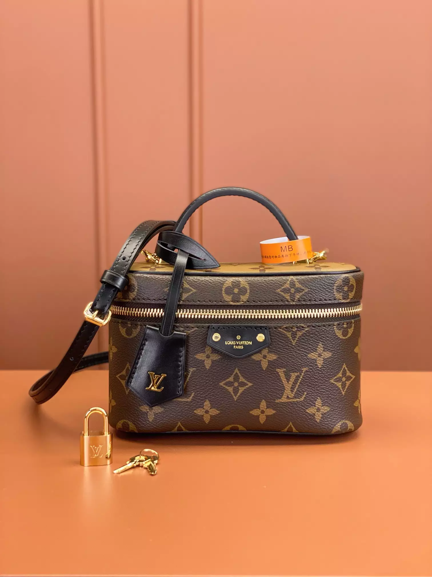 Vanity Chain Pouch Monogram Brown Coated Canvas - Repbags.ru - Image 3