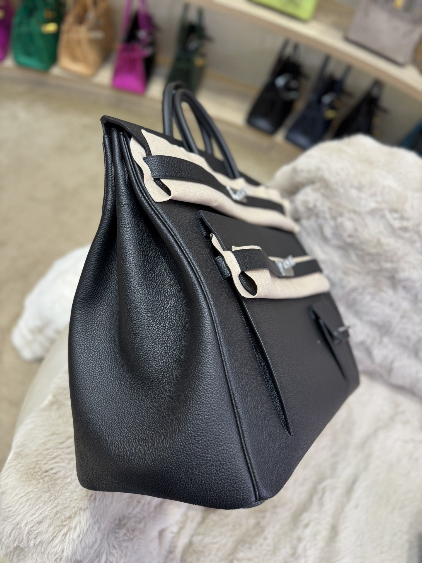 Hermes Birkin HAC 50 Multipockets Bag in Black Clemence Leather - Image 4