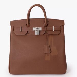 Hermes Birkin HAC 40 Coup de Soleil Bag in Gold Clemence Leather