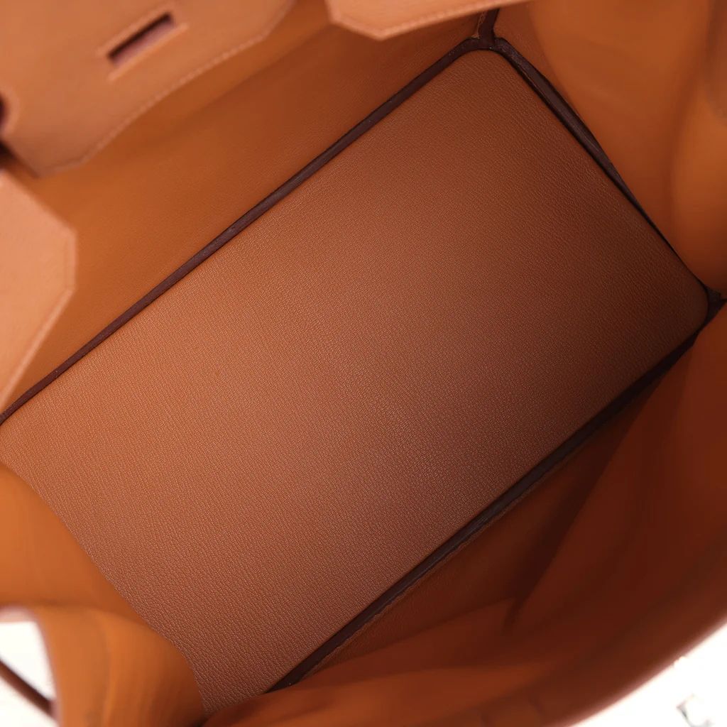 Hermes Birkin HAC 40 Coup de Soleil Bag in Gold Clemence Leather - Image 8
