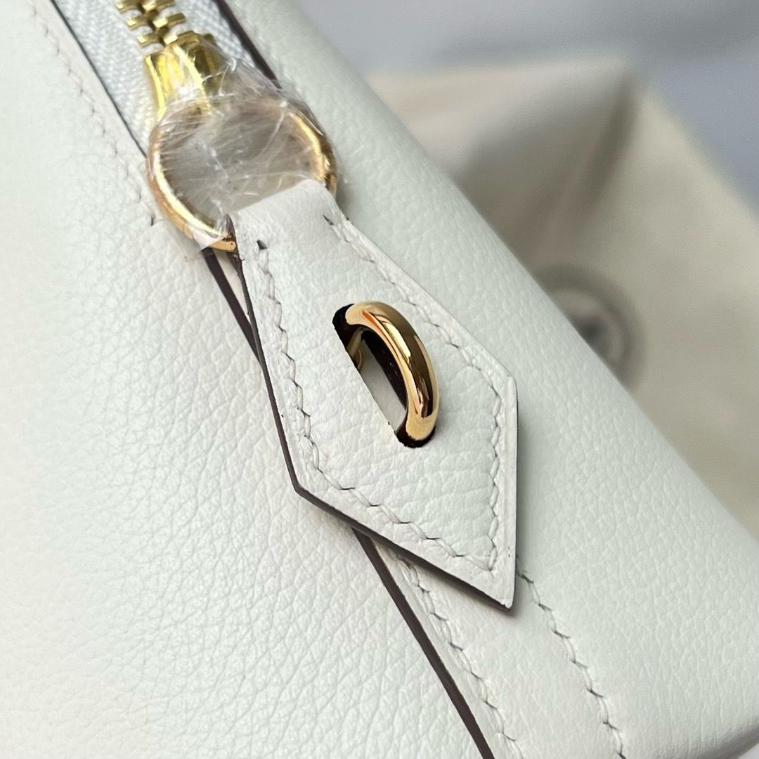 Hermes Bolide 1923 25 Handmade Bag In Nata Evercolor Calfskin - Image 7