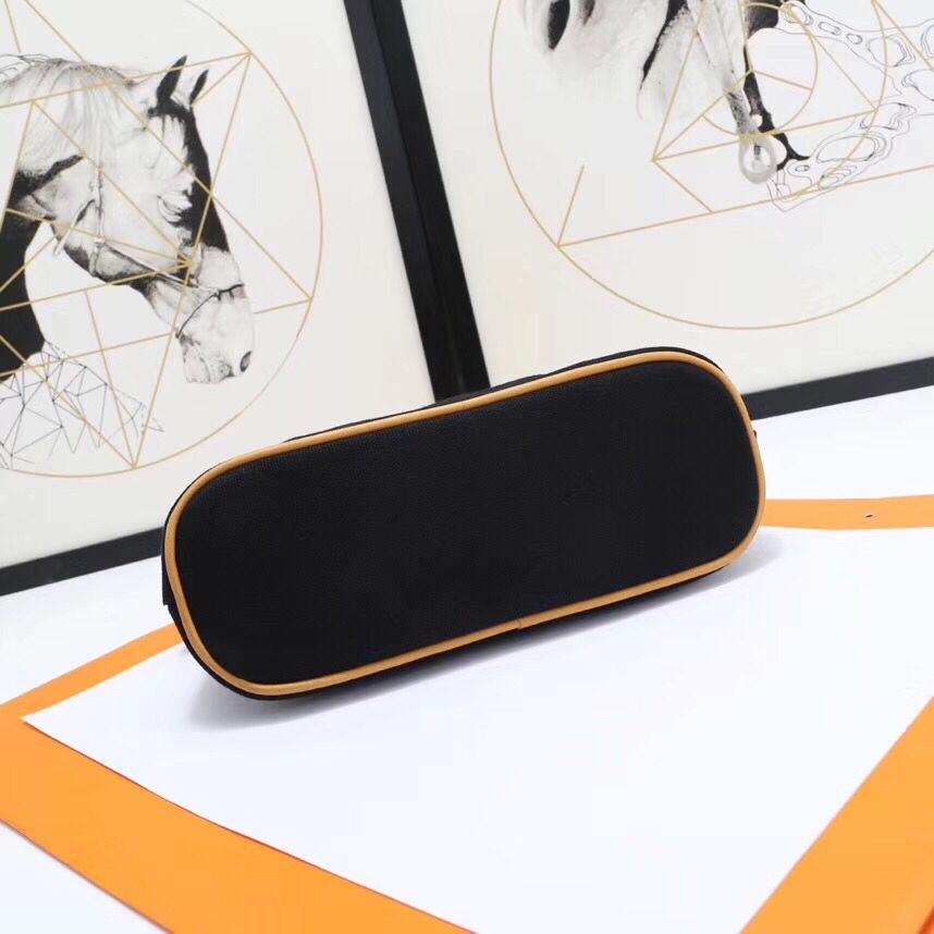 Hermes Medium Bolide Travel Case In Black Cotton - Image 5