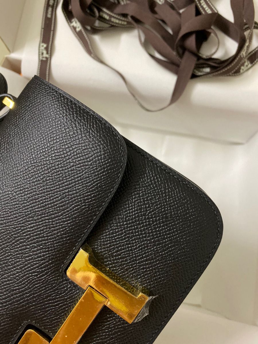 Hermes Constance 18 Handmade Bag In Black Epsom Calfskin - Image 5