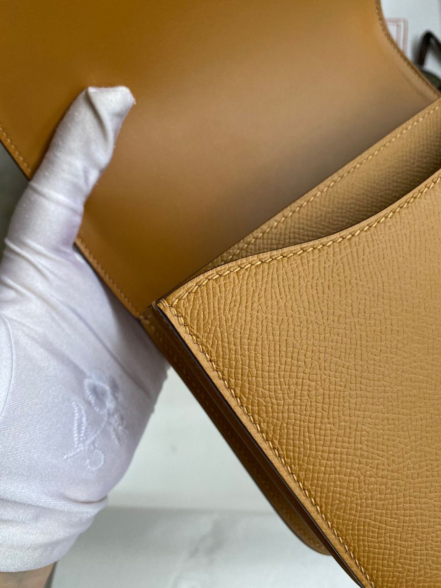 Hermes Constance 18 Handmade Bag In Sesame Epsom Calfskin - Image 9