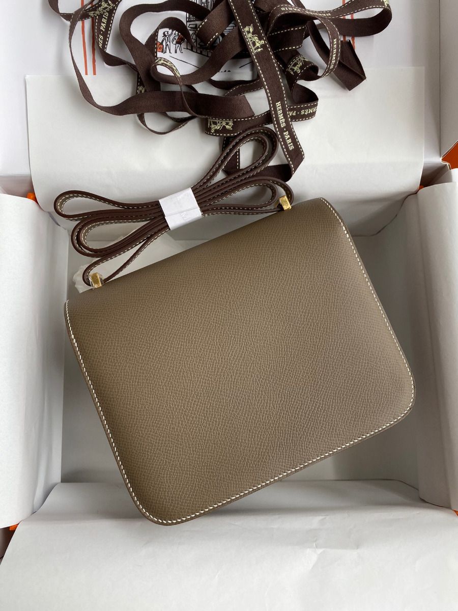 Hermes Constance 18 Handmade Bag In Tanpe Epsom Calfskin - Image 3