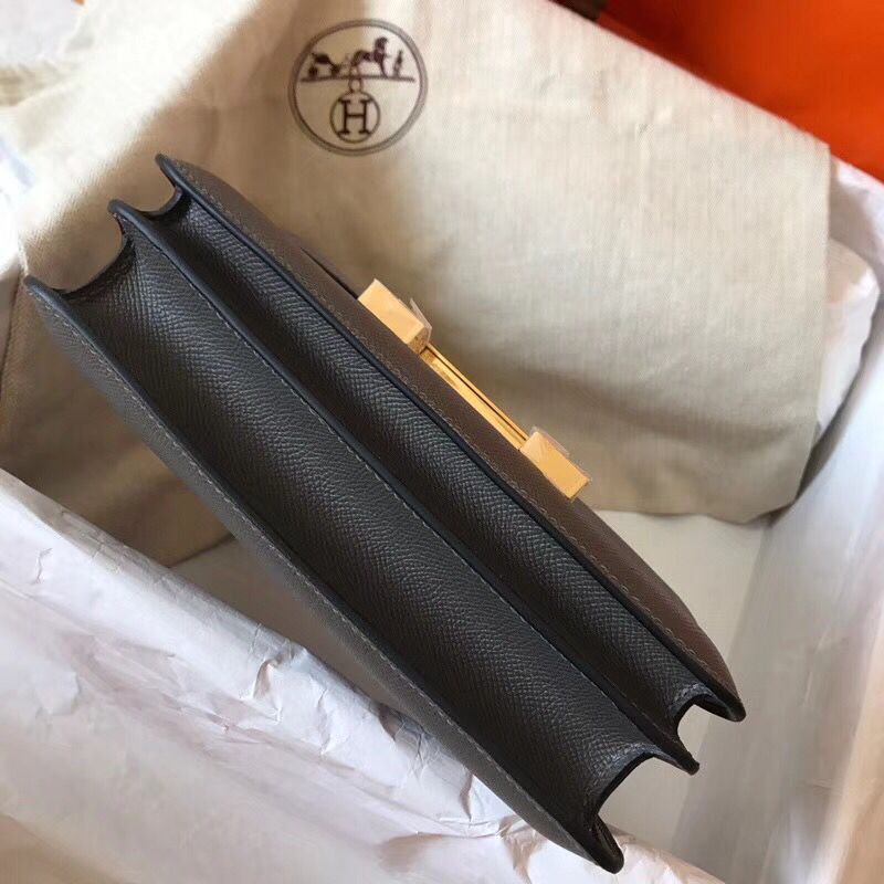 Hermes Constance 24 Handmade Bag In Ardoise Epsom Leather - Image 8