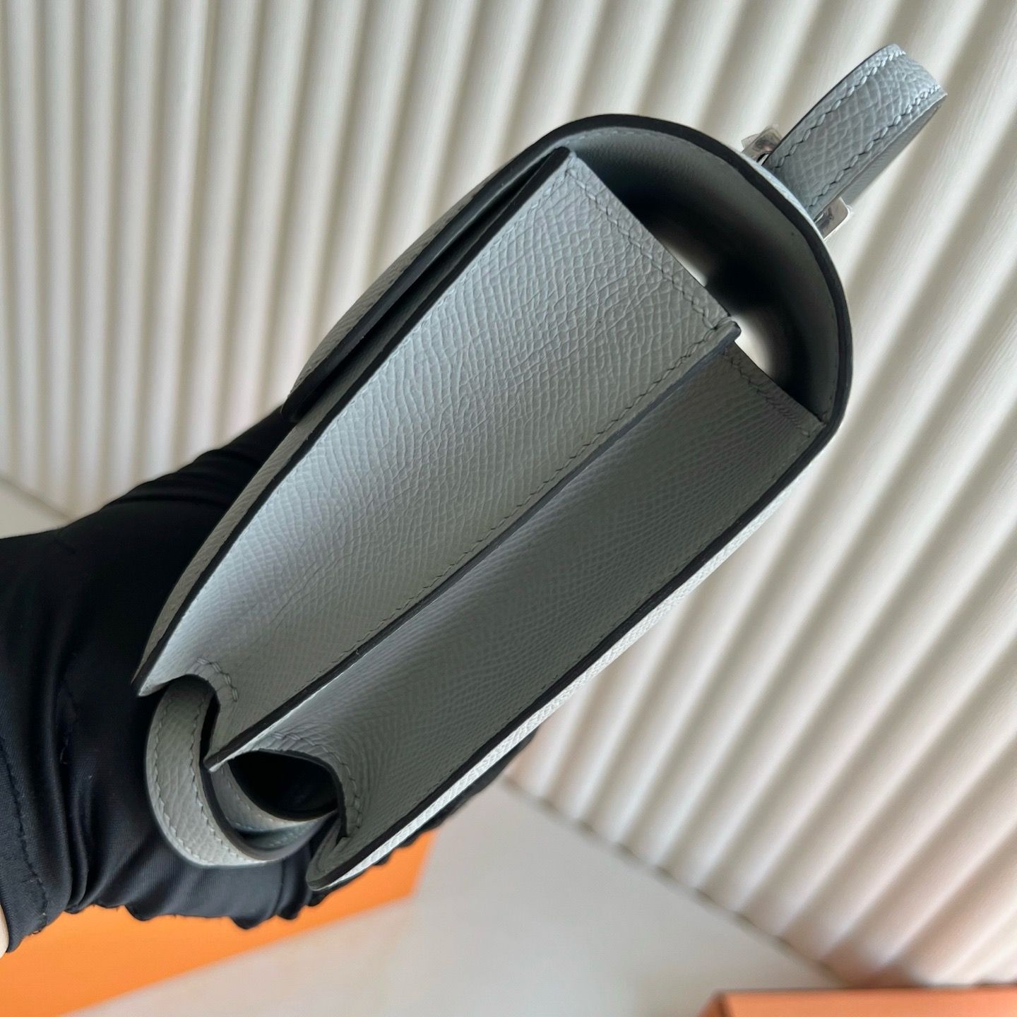 Hermes Constance 1-18 Mirror Bag in Blue Glacier Epsom Calfskin - Image 4