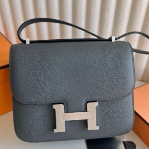 Hermes Constance 1-18 Mirror Bag in Gris Misty Epsom Calfskin