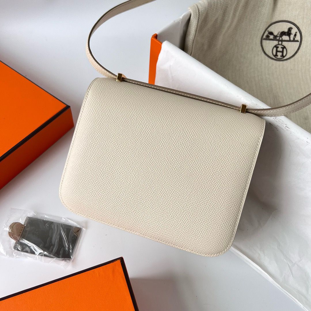 Hermes Constance 1-18 Mirror Bag In Nata Epsom Calfskin - Image 4