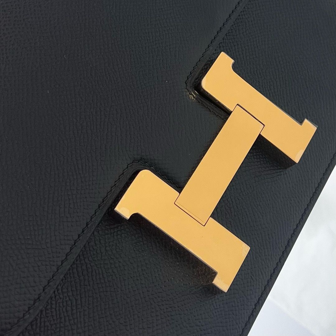 Hermes Constance 1-24 Mirror Bag In Black Epsom Calfskin - Image 6