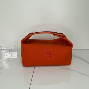 Hermes Small Toile Bride-A-Brac Case