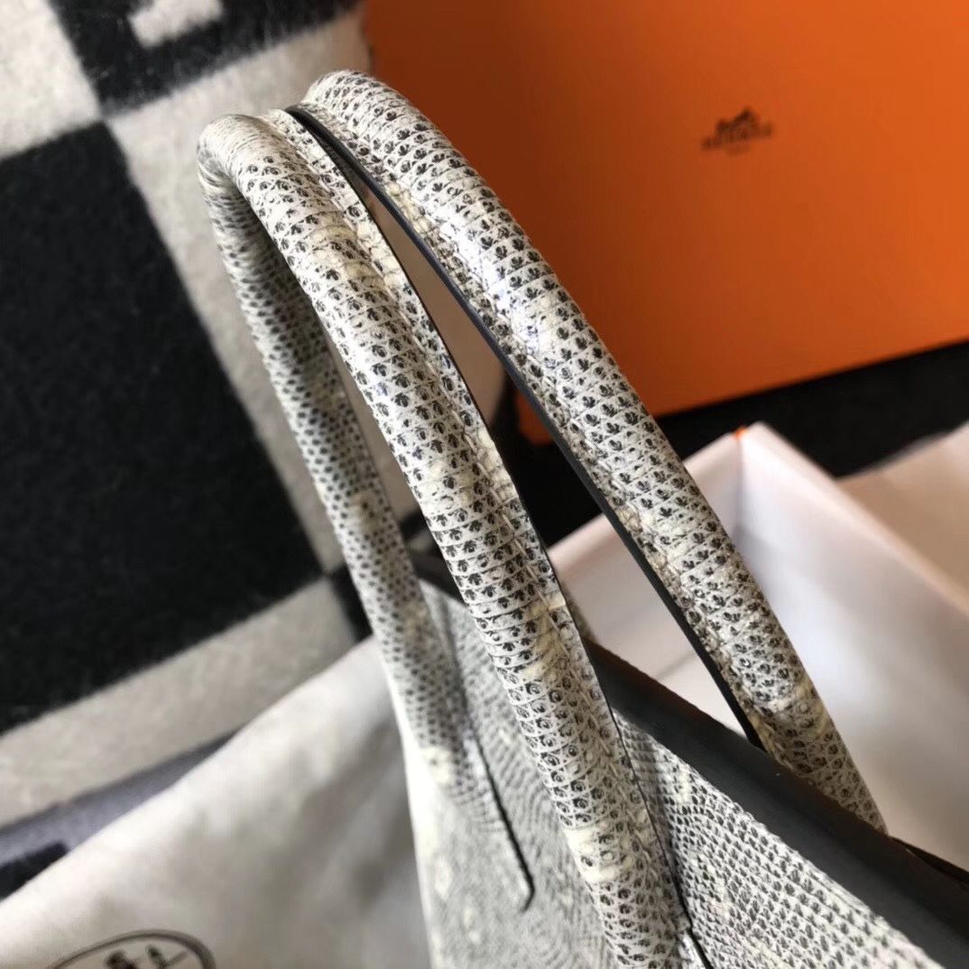 Hermes Birkin 30cm Bag In Ombre Embossed Natural Lizard - Image 4