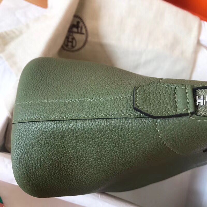 Hermes Bolide 31 Handmade Bag In Canopee Clemence Leather - Image 7