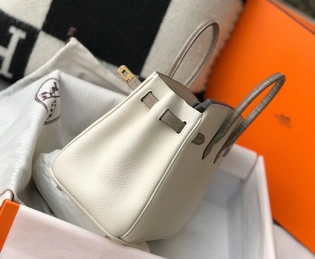 Hermes Touch Birkin 25cm Limited Edition White Bag - Image 3