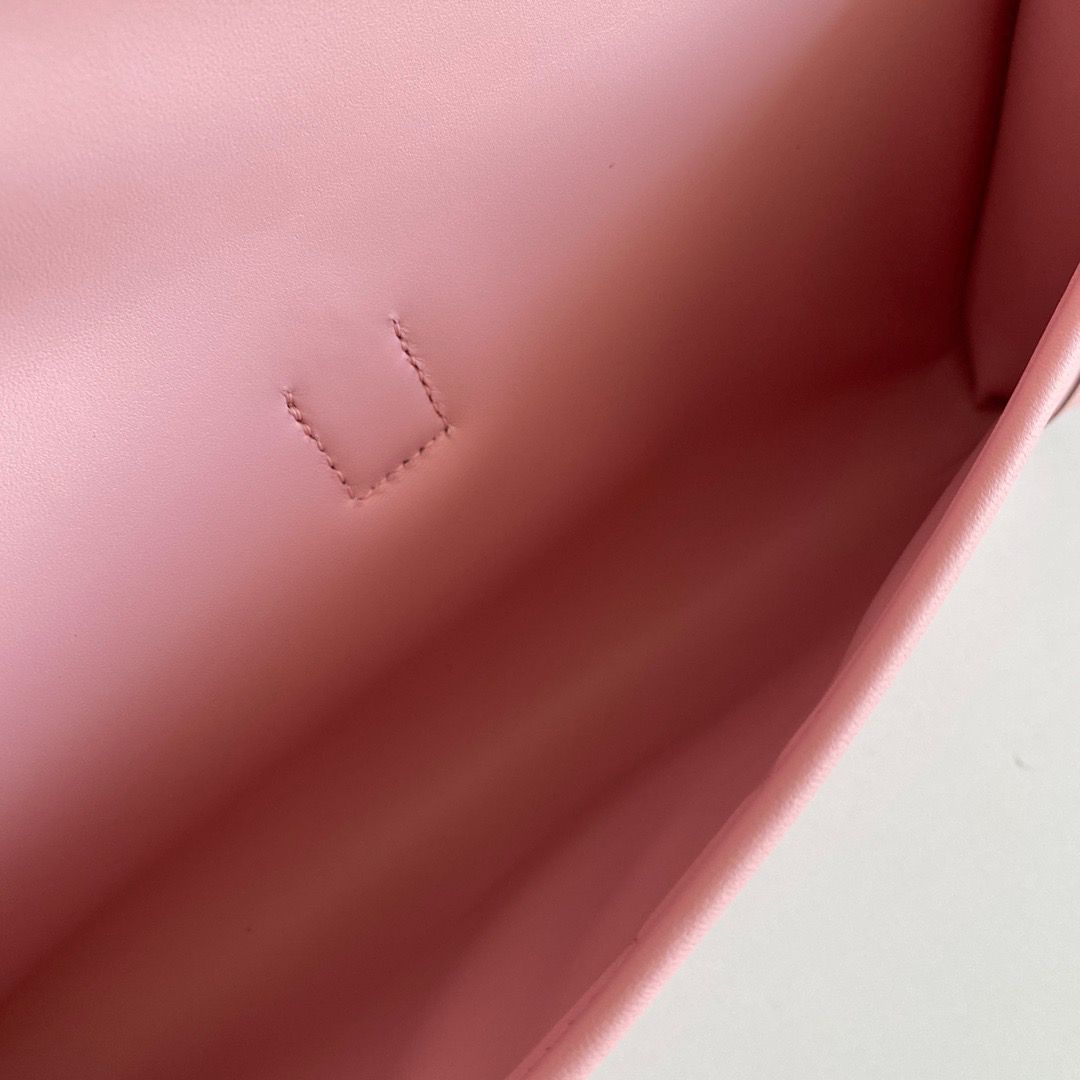 Hermes Jige Elan 29 Clutch Bag In Pink Swift Calfskin - Image 9