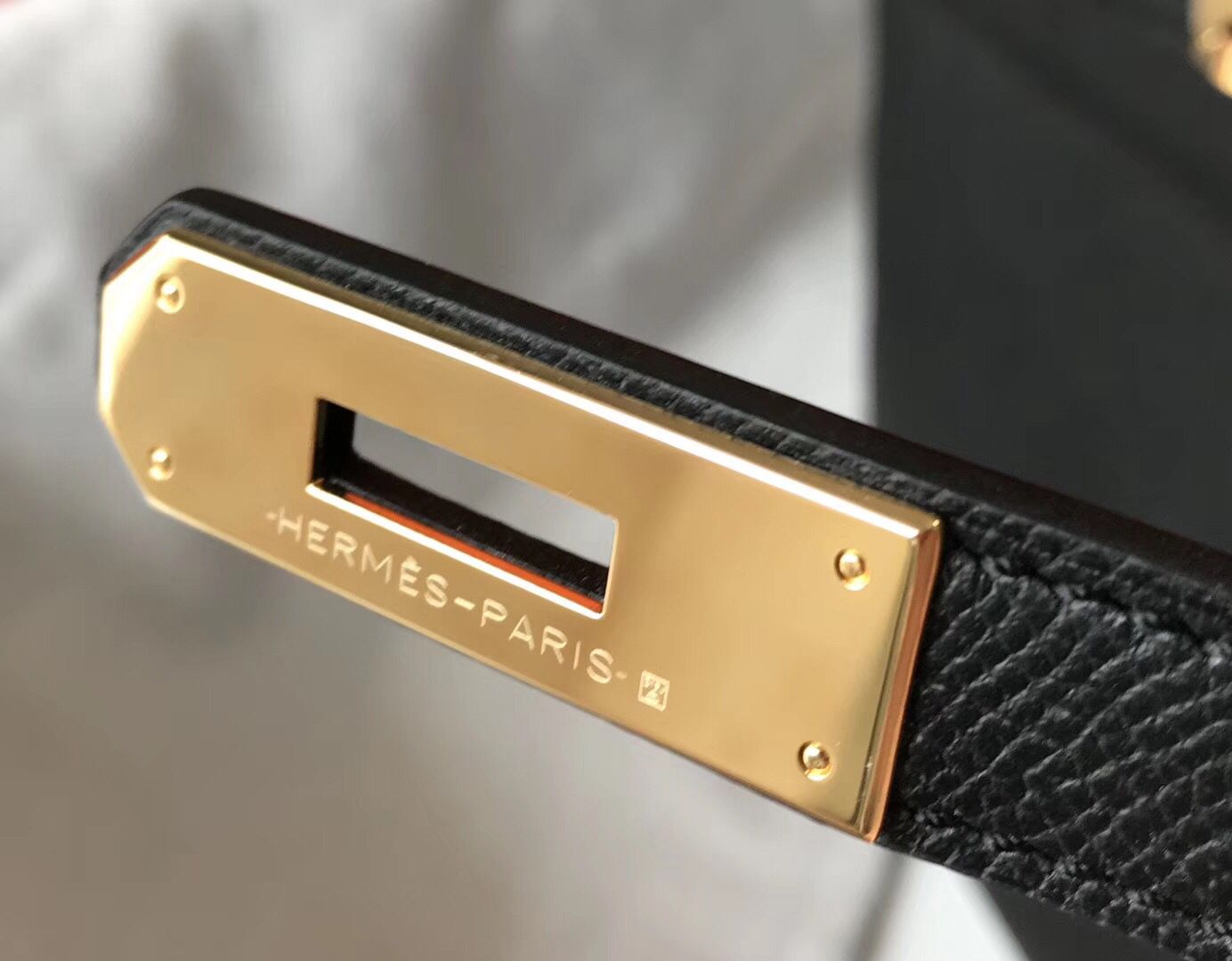 Hermes Kelly 32cm Bag In Black Epsom Leather GHW - Image 8