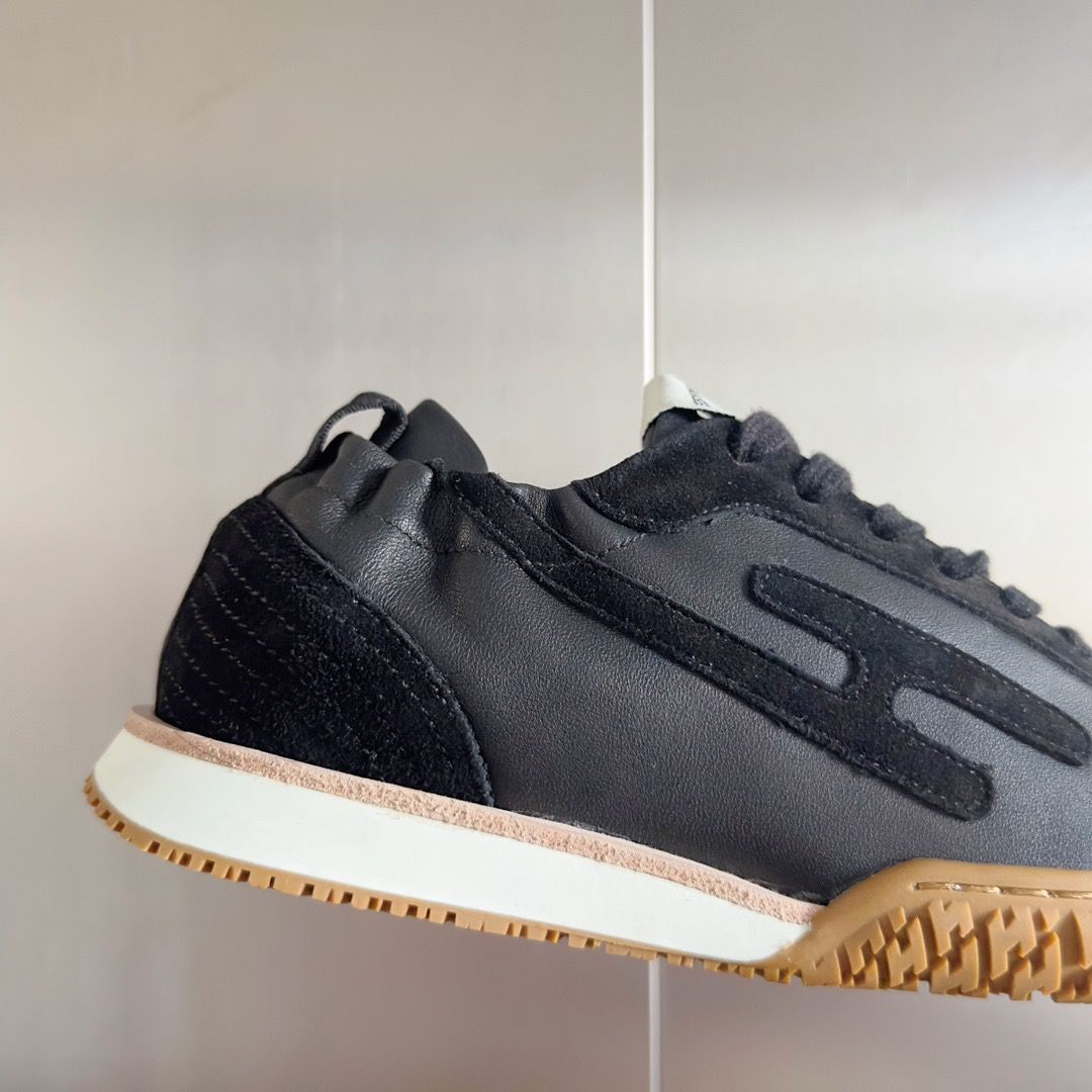 Hermes Men's Jet Sneakers in Black Nappa Leather - Image 9