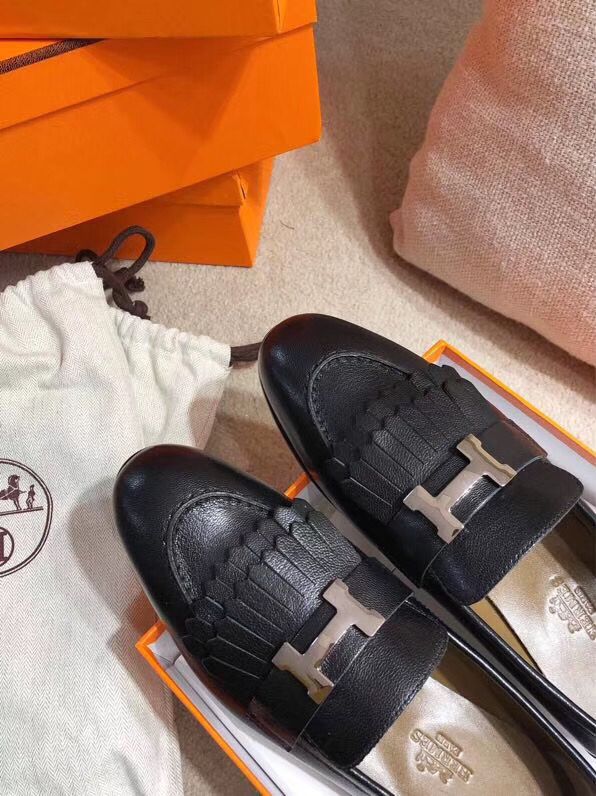 Hermes Royal Loafers In Black Calfksin - Image 6